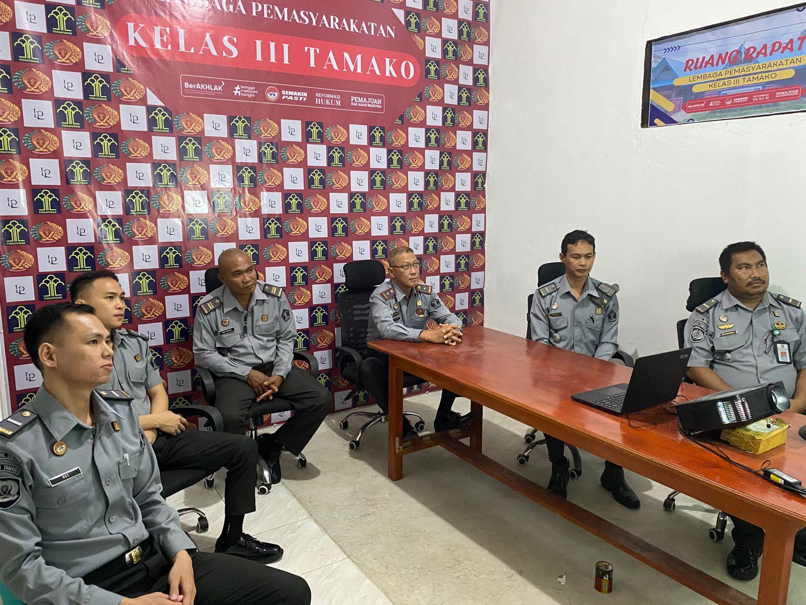 Lapas Tamako Ikuti Kegiatan CoP Prosedur Usulan Pengembangan Kompetensi ASN Secara Virtual